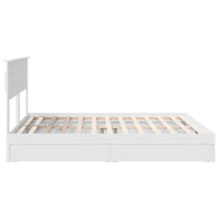 Struttura del letto Bianco 200 x 200 cm Legno multistrato 3409888