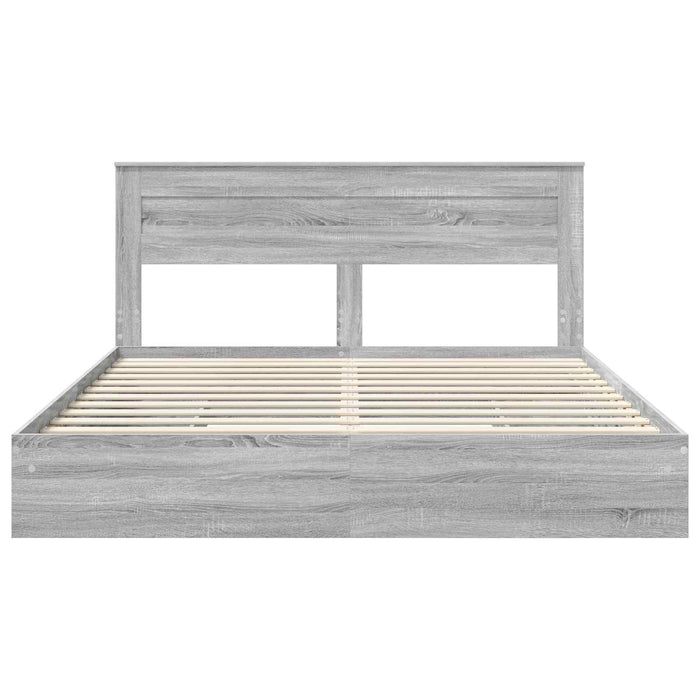 Struttura del letto con cassetto Grigio Sonoma 180 x 200 cm 3409897