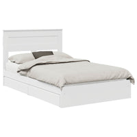 Letto con Contenitore Bianco 120 x 200 cm Legno multistrato 3409928