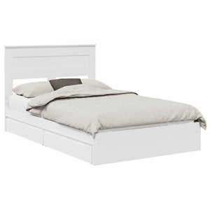 Letto con Contenitore Bianco 120 x 200 cm Legno multistrato 3409928