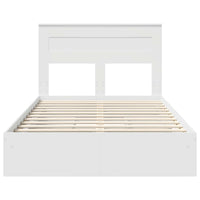 Letto con Contenitore Bianco 120 x 200 cm Legno multistrato 3409928