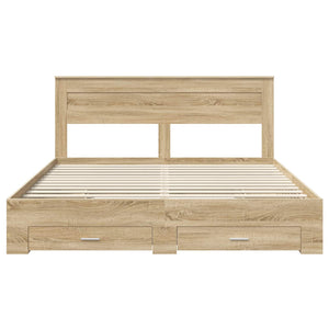 Struttura del letto con cassetto con testiera-Letto con Cassetti e Testiera Legno multistrato 169329