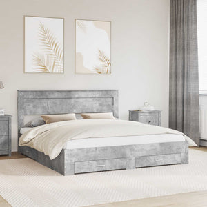 Struttura del letto con cassetto con testiera-Letto con Cassetti e Testiera Legno multistrato 982891