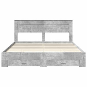 Struttura del letto con cassetto con testiera-Letto con Cassetti e Testiera Legno multistrato 982891