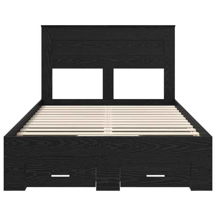 Struttura del letto con cassetto con testiera-Letto con Cassetti e Testiera Legno multistrato 283105