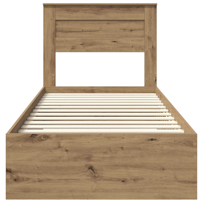 Struttura del letto con cassetto con testiera-Letto con Cassetti e Testiera Legno multistrato 508405