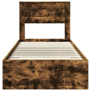 Struttura del letto con cassetto con testiera-Letto con Cassetti e Testiera Legno multistrato 571337