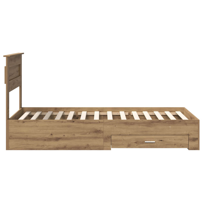 Struttura del letto con cassetto con testiera-Letto con Cassetti e Testiera Legno multistrato 324755