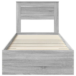 Struttura del letto con cassetto con testiera Legno multistrato 3410040