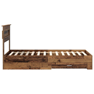 Struttura del letto con cassetto con testiera-Letto con Cassetti e Testiera Legno multistrato 920649