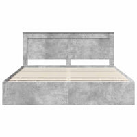 Struttura del letto con cassetto Grigio cemento 200 x 200 cm 3410154