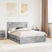 Struttura del letto con cassetto Grigio cemento 150 x 200 cm 3410169