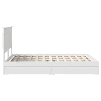 Letto con Contenitore Bianco 140 x 190 cm Legno multistrato 3410239