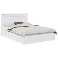 Letto con Contenitore Bianco 140 x 200 cm Legno multistrato 3410244
