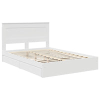 Letto con Contenitore Bianco 140 x 200 cm Legno multistrato 3410244