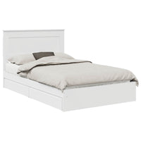 Letto con Contenitore Bianco 120 x 200 cm Legno multistrato 3410259