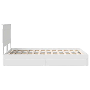 Letto con Contenitore Bianco 120 x 200 cm Legno multistrato 3410259