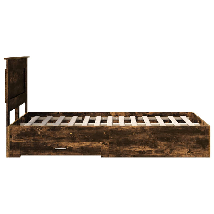 Struttura del letto con cassetto con testiera-Letto con Cassetti e Testiera Legno multistrato 688263