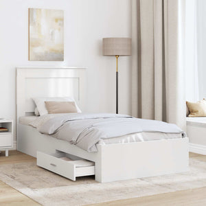 Struttura del letto con cassetto con testiera-Letto con Cassetti e Testiera Legno multistrato 140393