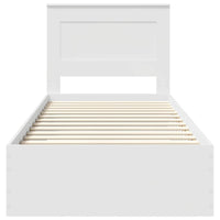 Struttura del letto con cassetto con testiera-Letto con Cassetti e Testiera Legno multistrato 140393