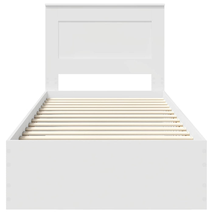 Struttura del letto con cassetto con testiera-Letto con Cassetti e Testiera Legno multistrato 140393