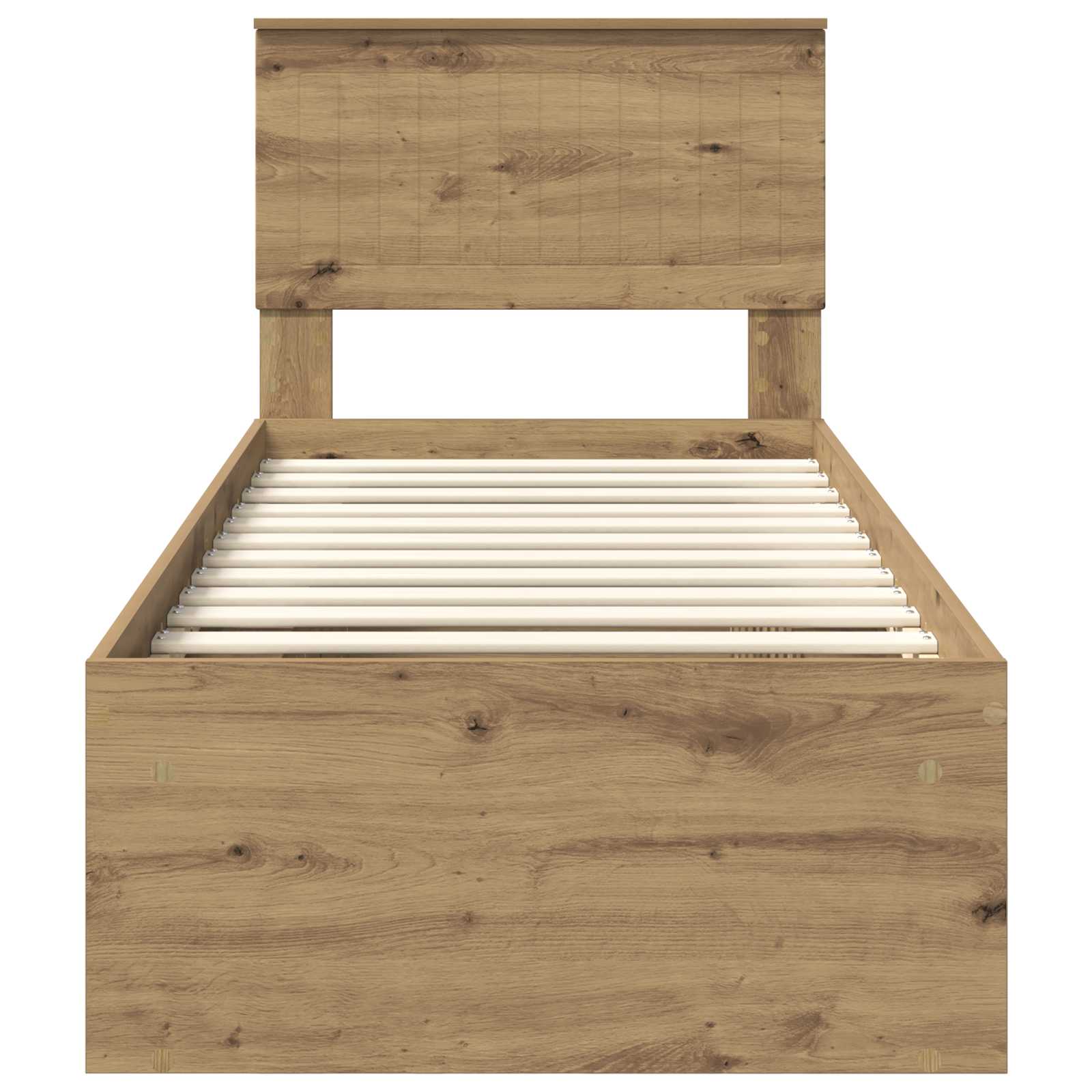 Struttura del letto con testiera-Giroletto con Testiera Rovere Artigianale 75 x 190 cm 392545