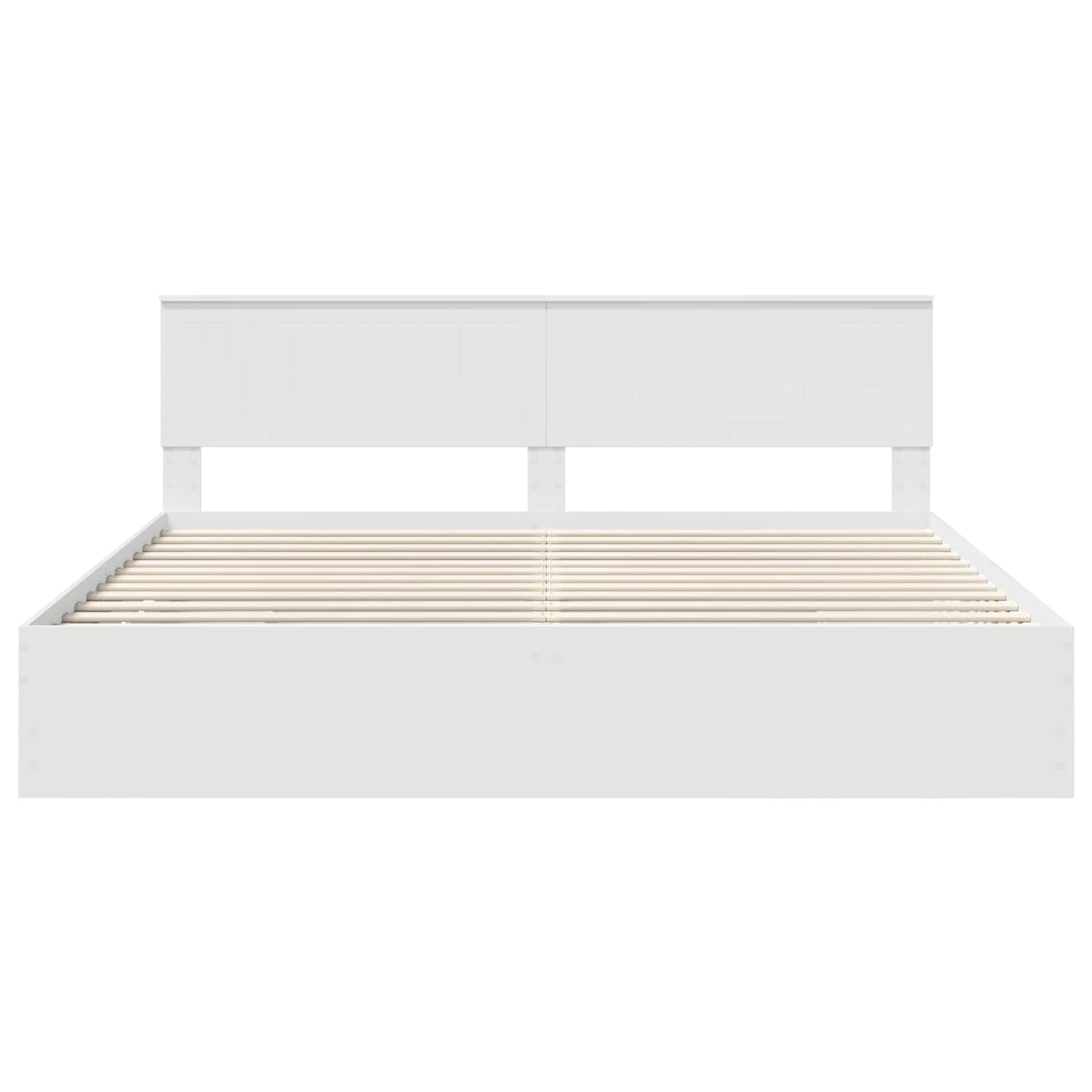 Struttura del letto Bianco 200 x 200 cm Legno Ingegnerizzato 3410672