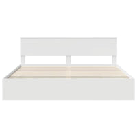 Struttura del letto Bianco 200 x 200 cm Legno Ingegnerizzato 3410672