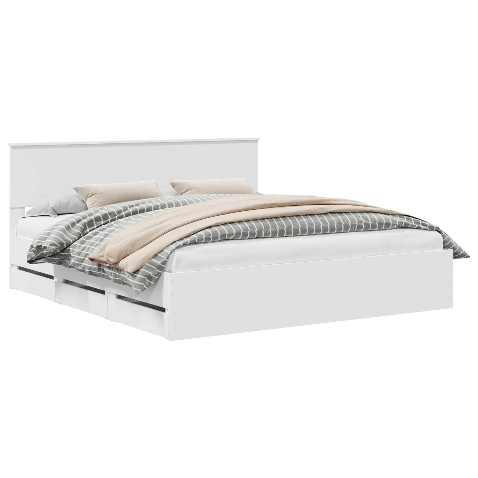 Struttura del letto Bianco 180 x 200 cm Legno Ingegnerizzato 3410679