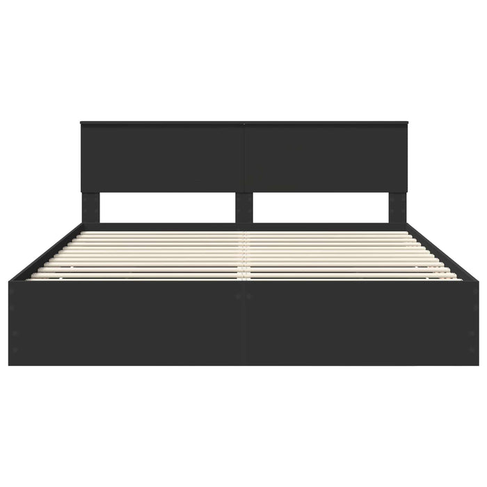 Struttura del letto Nero 180 x 200 cm Legno Ingegnerizzato 3410680