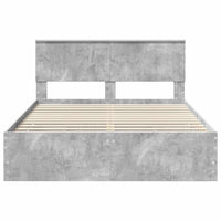 Struttura del letto con cassetto Grigio cemento 140 x 190 cm 3410703