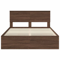 Struttura del letto con cassetto Rovere Marrone 140 x 200 cm 3410713
