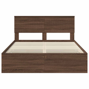 Struttura del letto con cassetto Rovere Marrone 140 x 200 cm 3410713