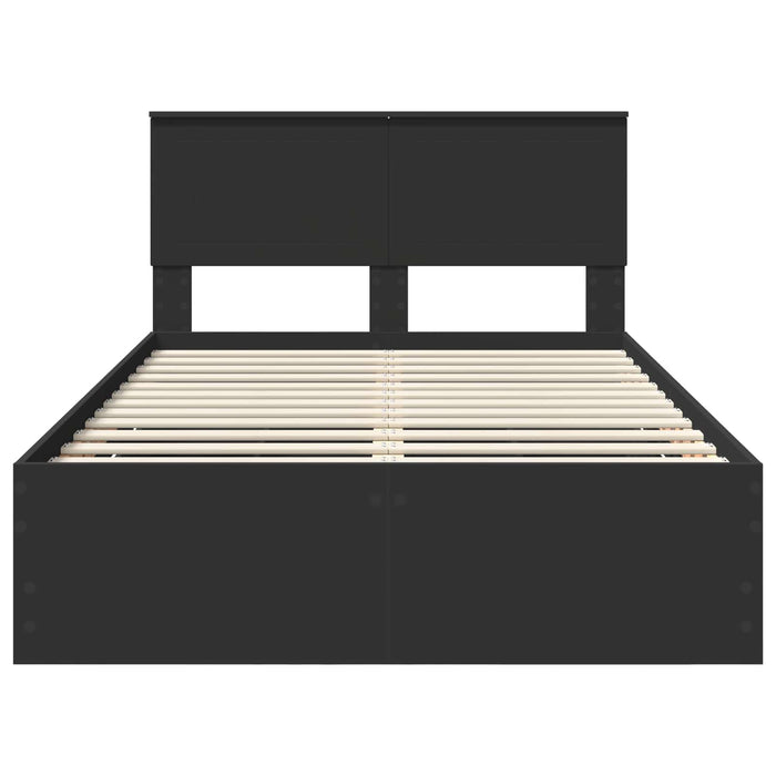 Struttura del letto Nero 120 x 190 cm Legno Ingegnerizzato 3410722