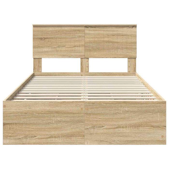 Struttura del letto con cassetto Rovere Sonoma 120 x 200 cm 3410730