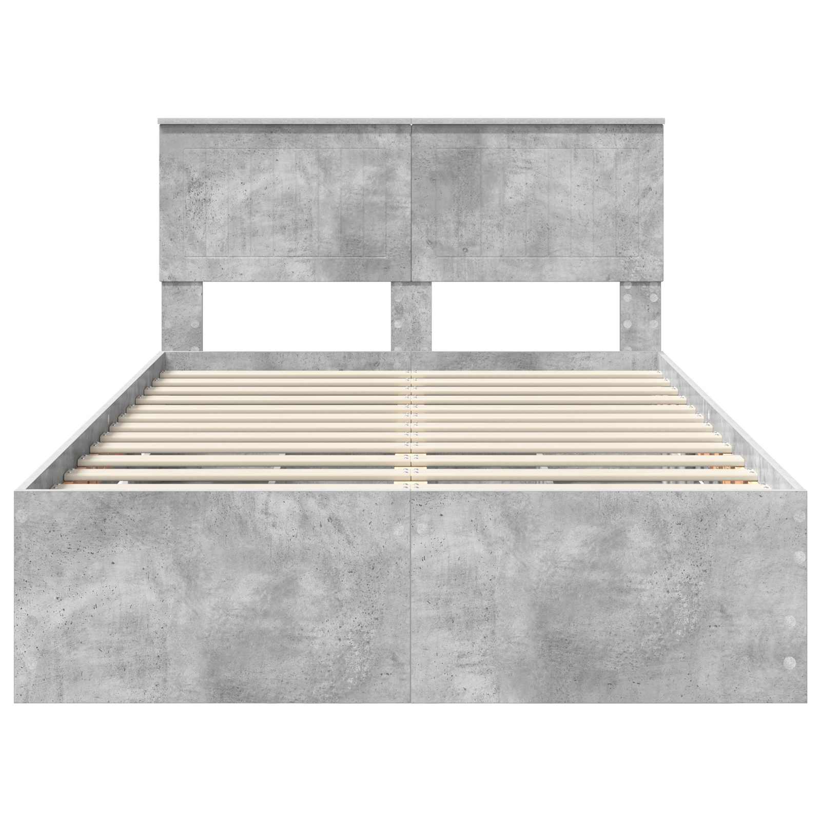 Struttura del letto con cassetto Grigio cemento 120 x 200 cm 3410731