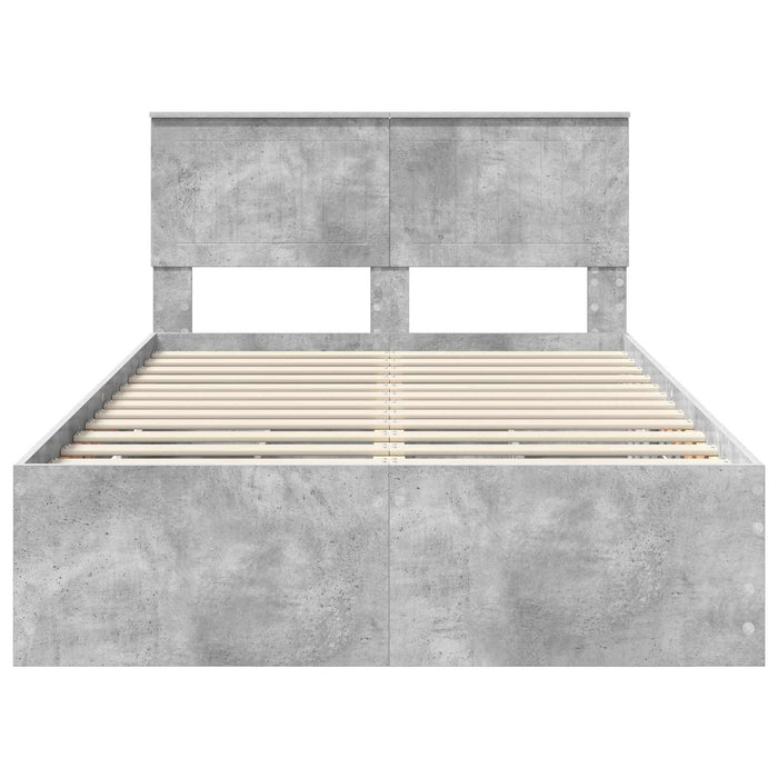 Struttura del letto con cassetto Grigio cemento 120 x 200 cm 3410731