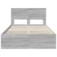 Struttura del letto con cassetto Grigio Sonoma 120 x 200 cm 3410733