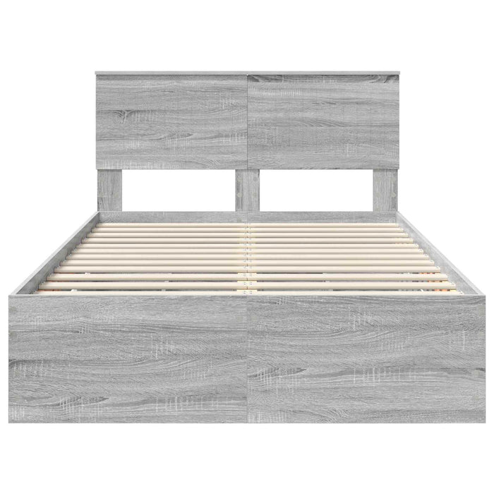Struttura del letto con cassetto Grigio Sonoma 120 x 200 cm 3410733