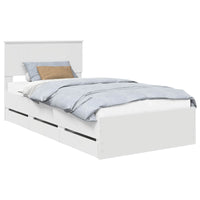 Struttura del letto Bianco 100 x 200 cm Legno Ingegnerizzato 3410735