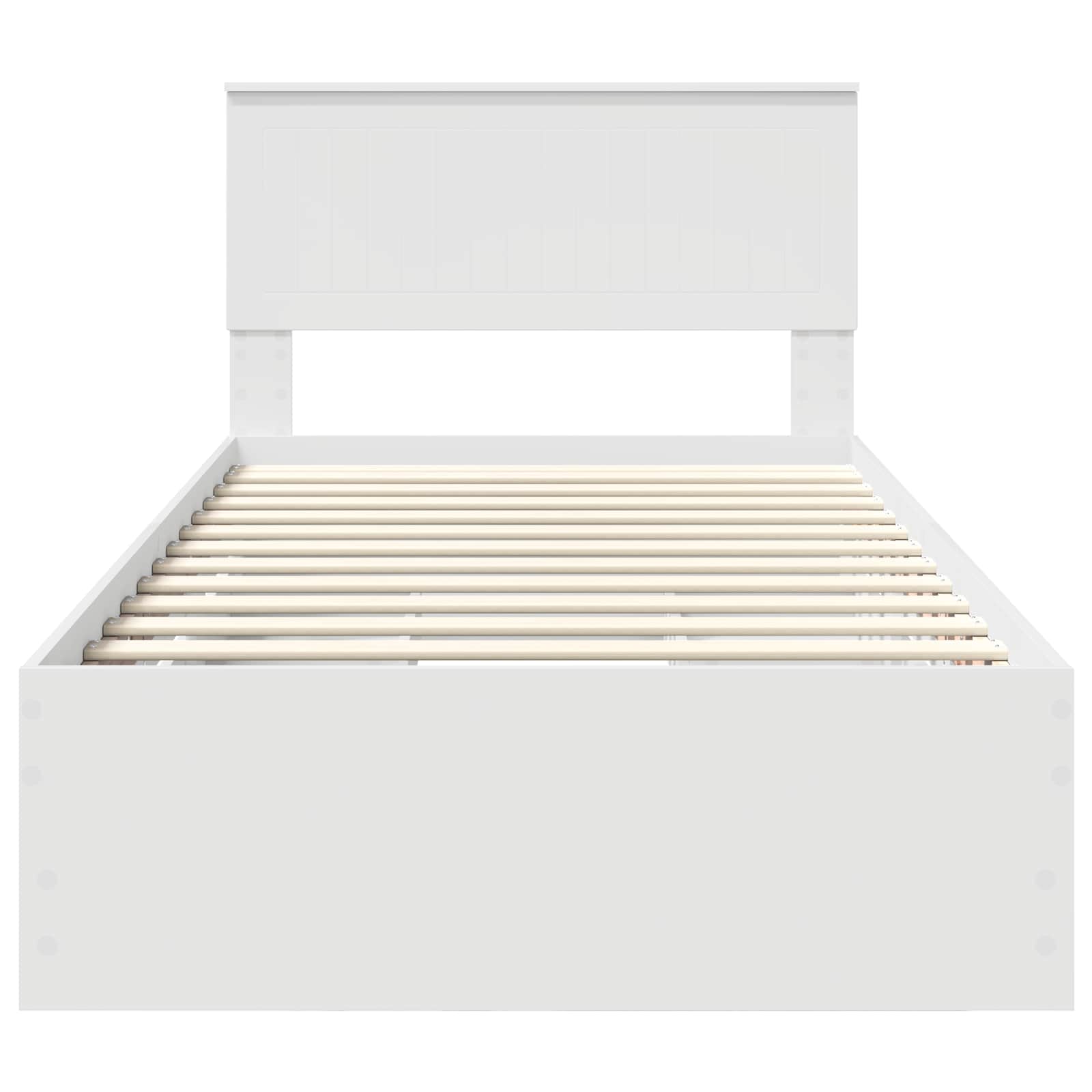 Struttura del letto Bianco 100 x 200 cm Legno Ingegnerizzato 3410735