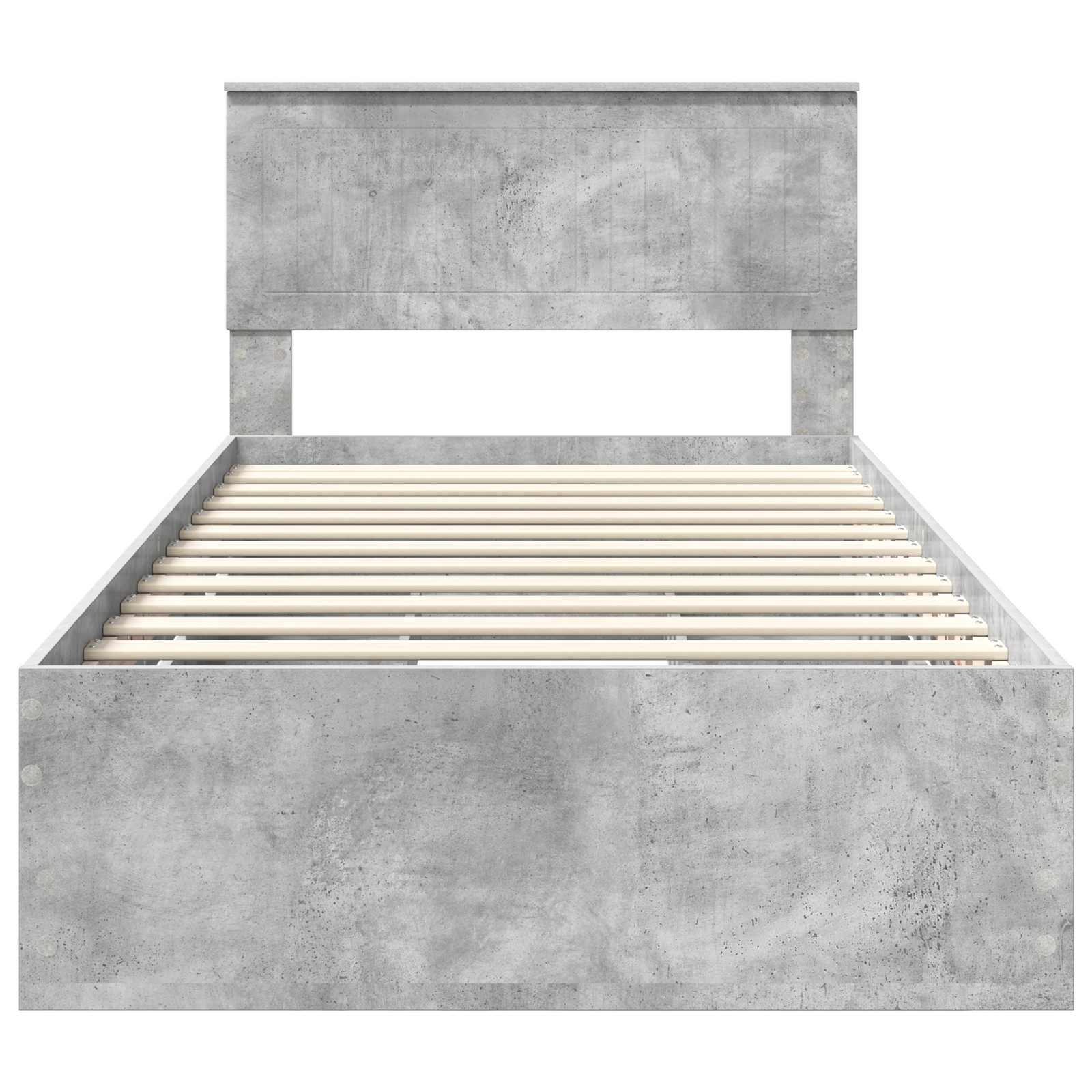 Struttura del letto con cassetto Grigio cemento 100 x 200 cm 3410738