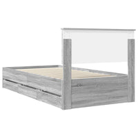 Struttura del letto con cassetto Grigio Sonoma 100 x 200 cm 3410740