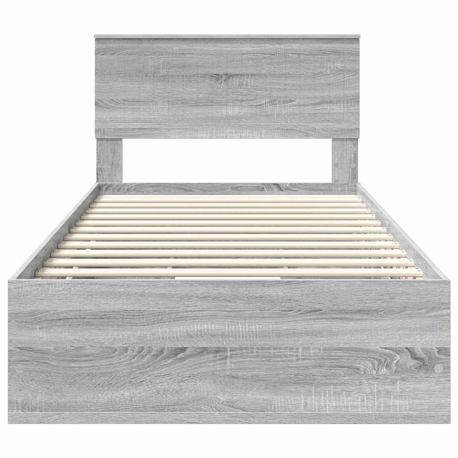 Struttura del letto con cassetto Grigio Sonoma 100 x 200 cm 3410740