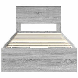 Struttura del letto con cassetto Grigio Sonoma 100 x 200 cm 3410740