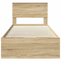 Struttura del letto con cassetto Rovere Sonoma 90 x 190 cm 3410744