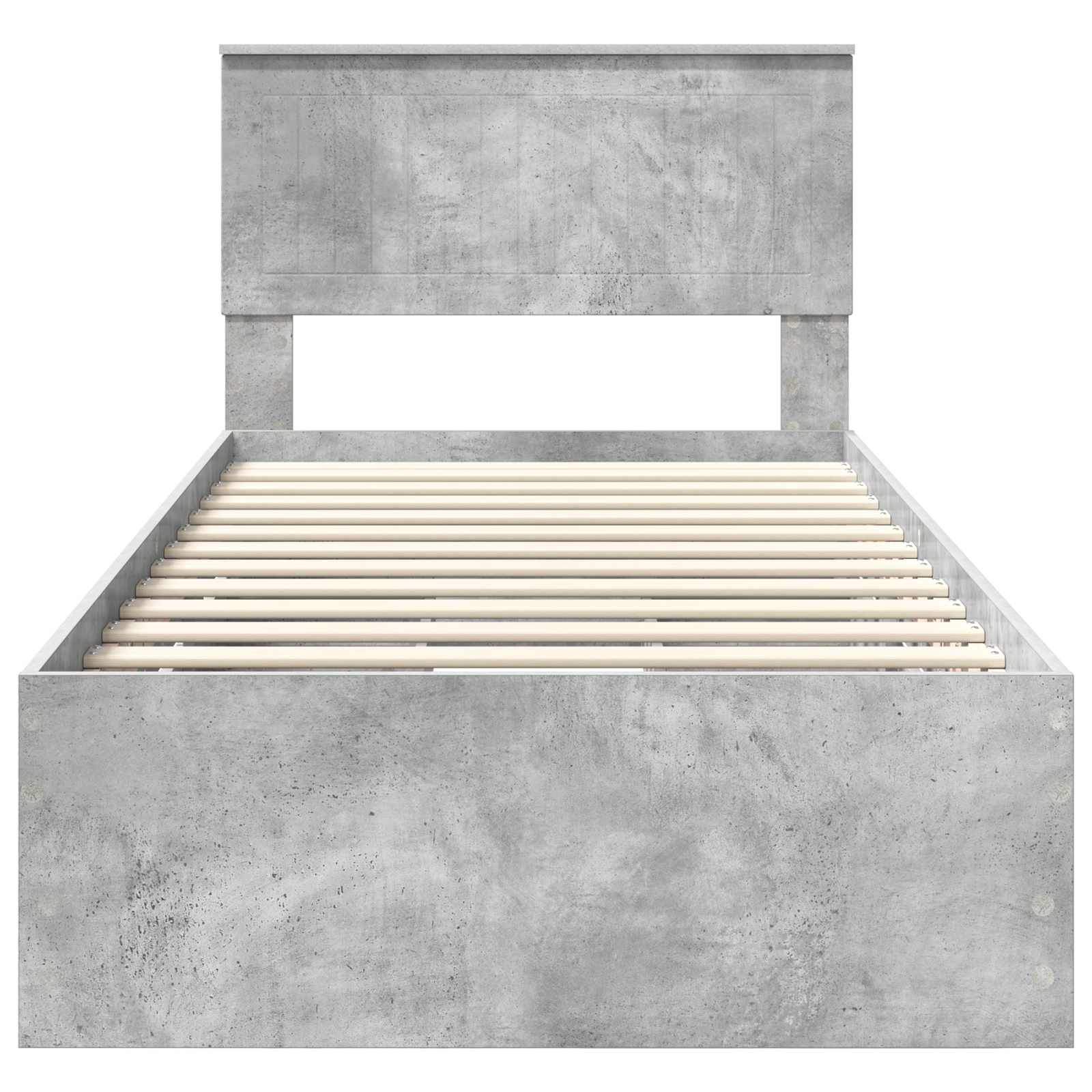 Struttura del letto con cassetto Grigio cemento 90 x 200 cm 3410752