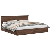 Struttura del letto con cassetto Rovere Marrone 200 x 200 cm 3410769