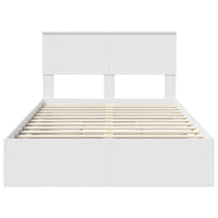 Letto con Contenitore Bianco 120 x 200 cm Legno multistrato 3410812