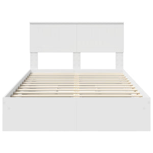 Letto con Contenitore Bianco 120 x 200 cm Legno multistrato 3410812
